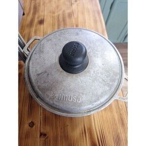 Vintage Imusa Aluminum Pot With Lid 20 NSF 3H